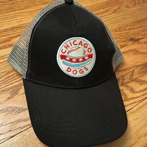 NWOT Chicago Dogs Black and Gray Trucker Hat